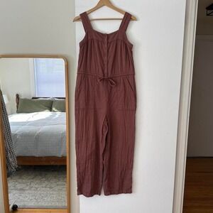 Old Navy Brown Cotton Sleeveless Romper Size XS